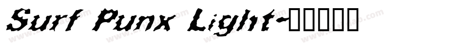 Surf Punx Light字体转换